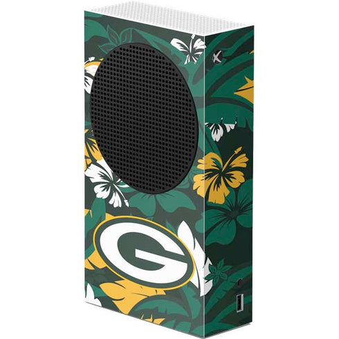NFL Green Bay Packers Tropical Print Xbox Series S Console Skin